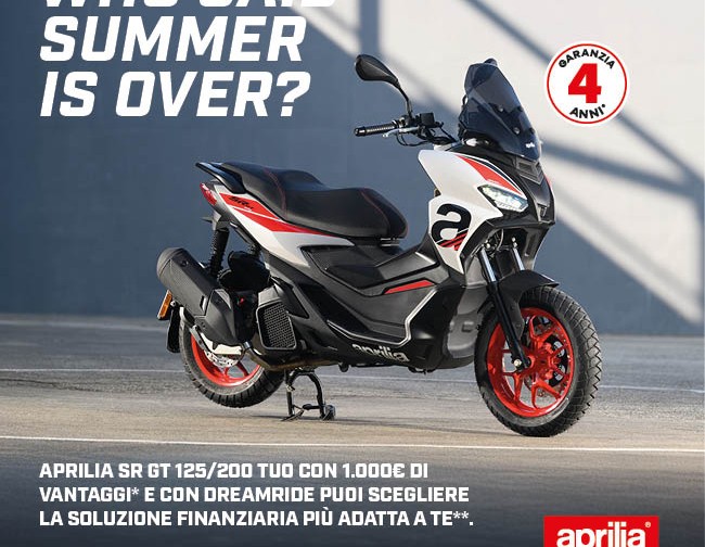 Promo Aprilia SRGT 125 BackTo dem2