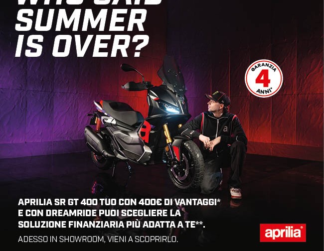 Promo Aprilia SRGT 400 Super BackTo dem2